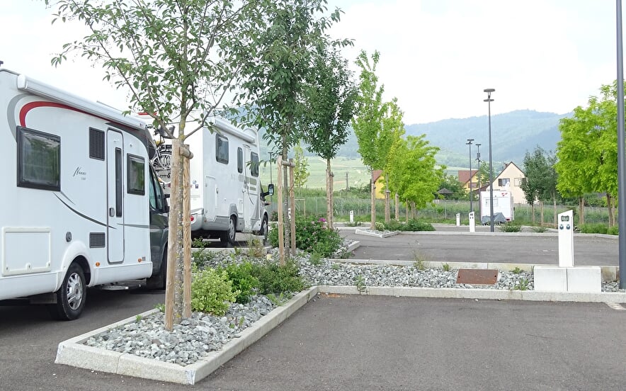 Service point for campers-dormobiles in Eguisheim