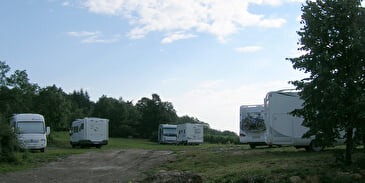 Service point for campers-dormobiles on the Bollenberg