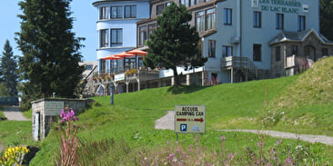 Camper area at the Terrasses du Lac Blanc