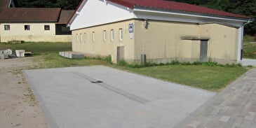 Service area for camper