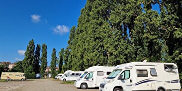 Service and parking area
