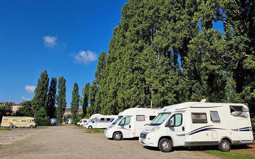 Service and parking area